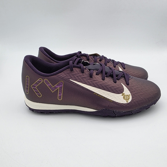 Nike Kylian Mbappé Zoom Mercurial Vapor 16 Academy TF Purple Soccer Shoes Sz 6.5